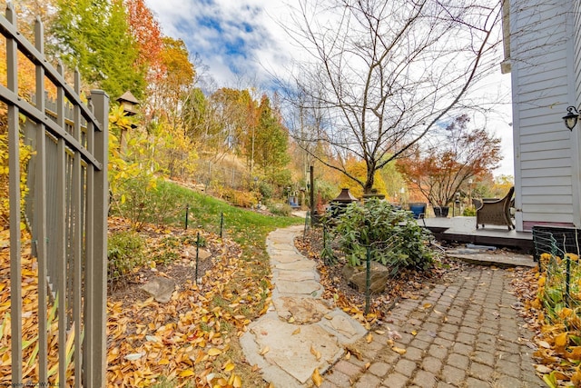 view of yard with a patio