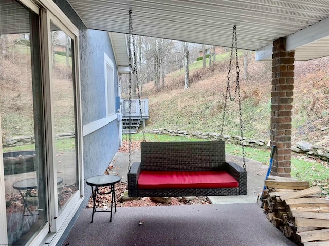 sunroom with a healthy amount of sunlight