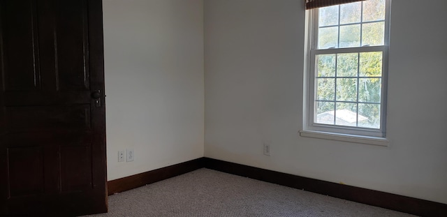 view of carpeted empty room