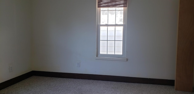 view of carpeted empty room