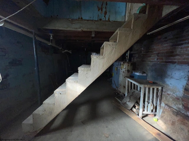 view of basement