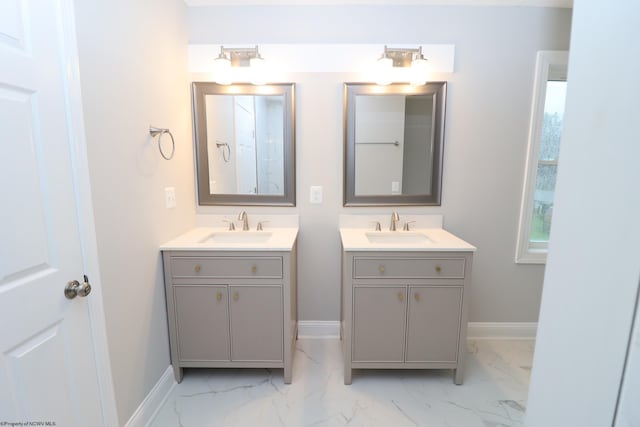 bathroom with vanity