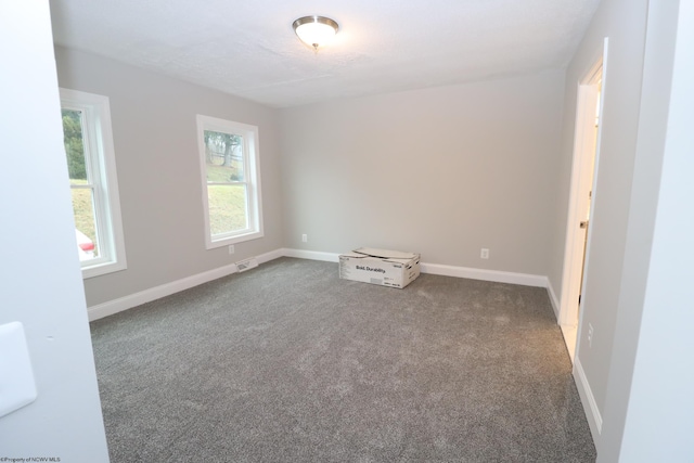 unfurnished room with carpet flooring