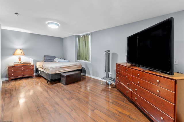 bedroom featuring hardwood / wood-style flooring