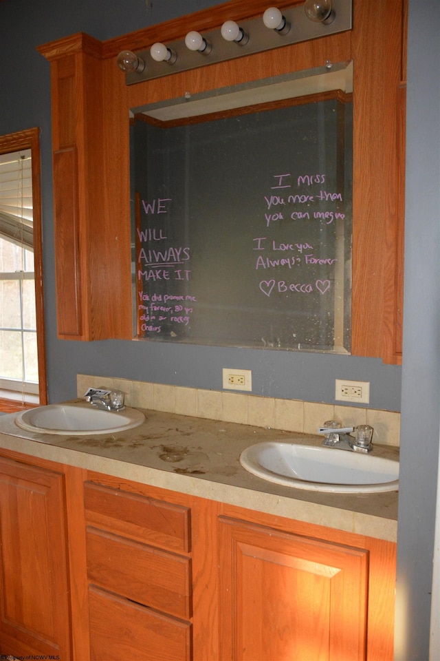 bathroom featuring vanity