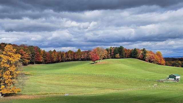 surrounding community with a yard