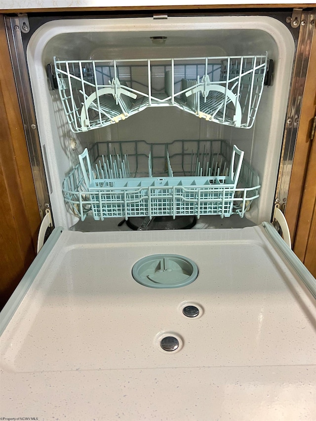 interior details with white dishwasher