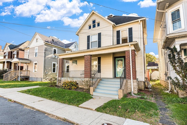 view of front of home featuring a porch