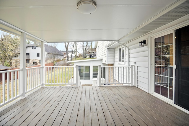 view of wooden terrace