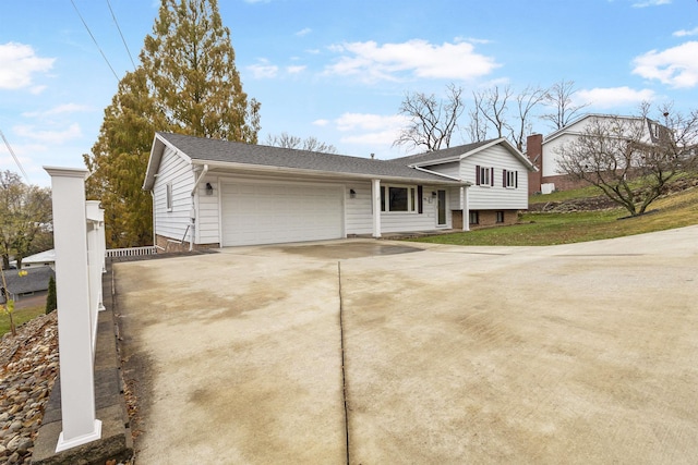 view of front of house featuring a garage