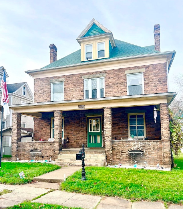 view of front facade with a porch