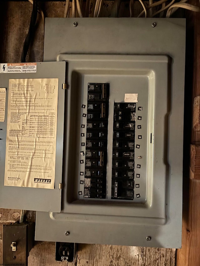 utility room featuring electric panel