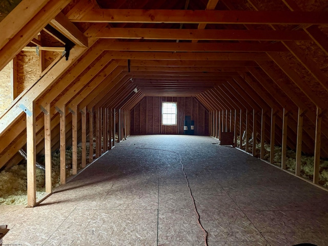 view of attic