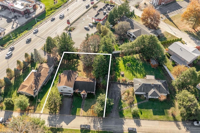 1053 Takoma St, Morgantown, WV 26505 - aerial view of residential area with property boundaries highlighted