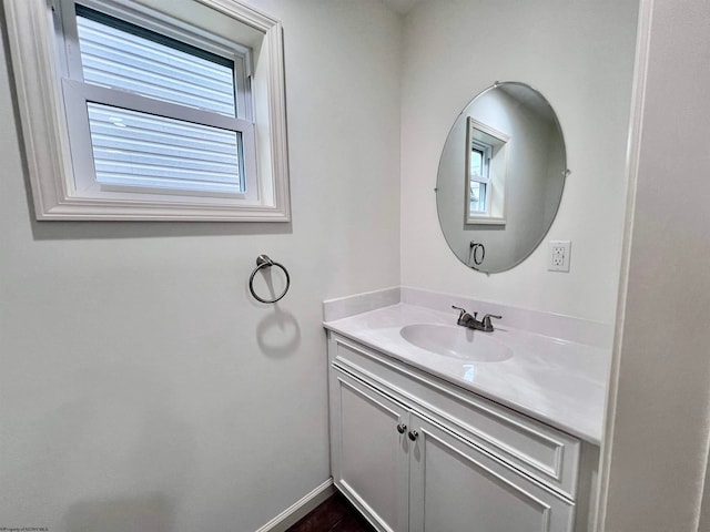 bathroom featuring vanity