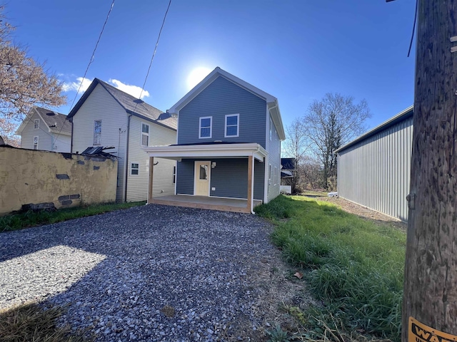 5 River St, Elkins, WV 26241 - back of property featuring covered porch