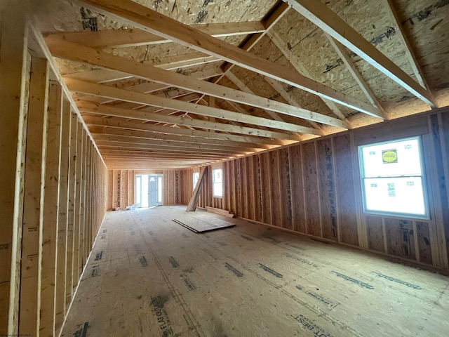 view of attic