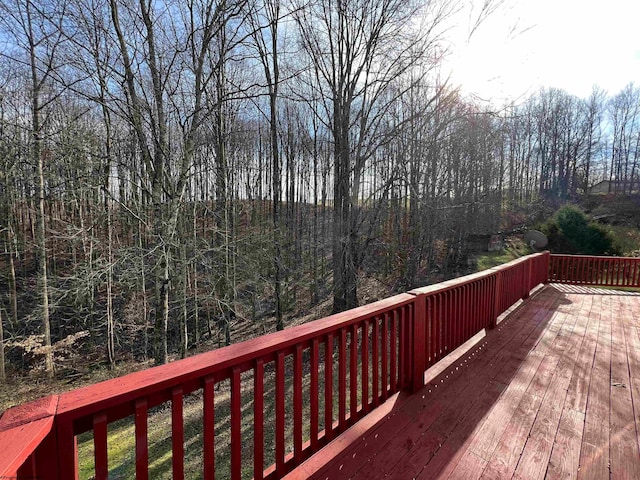 view of wooden terrace