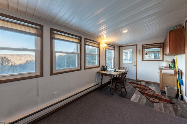 2302 Red Rock Rd, Rowlesburg, WV 26425 - sunroom / solarium with baseboard heating