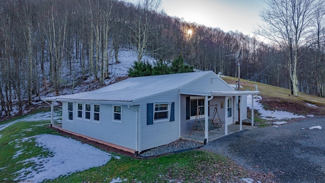 2302 Red Rock Rd, Rowlesburg, WV 26425 - view of outdoor structure featuring a forest view