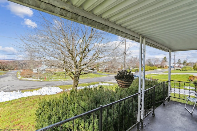 view of patio with covered porch