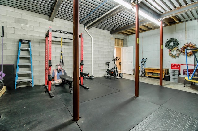 view of exercise room