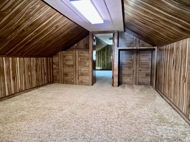 view of unfinished attic