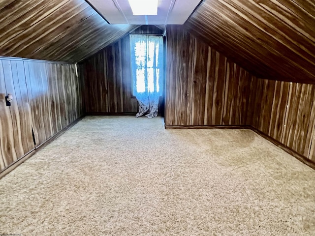 view of unfinished attic