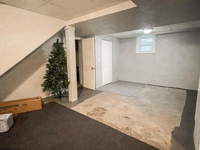 view of basement