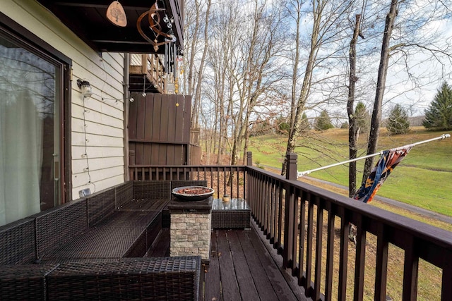 view of wooden terrace