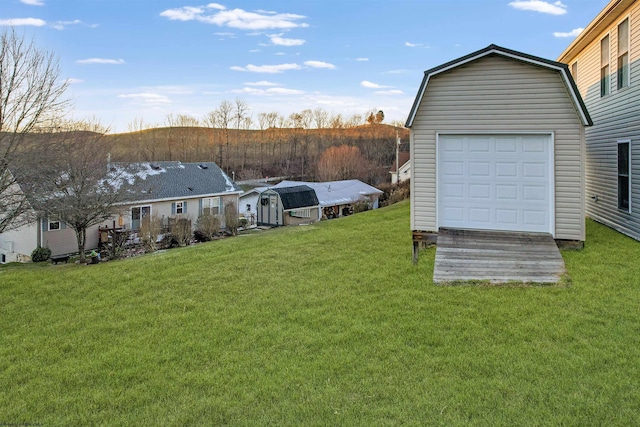 exterior space featuring a yard