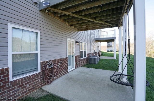 view of patio / terrace with cooling unit