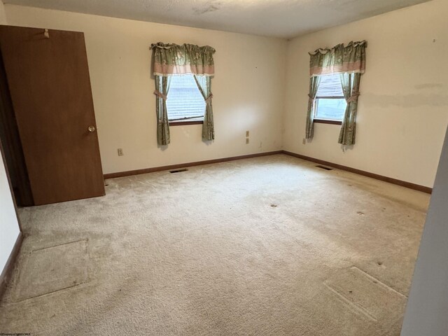 spare room with carpet