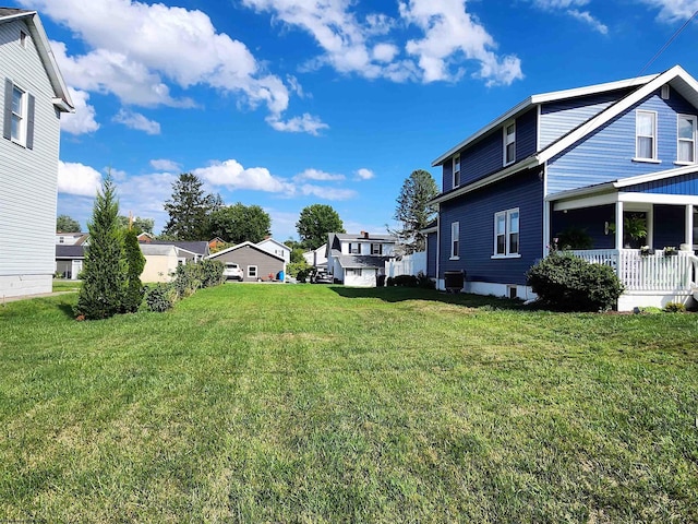 view of yard featuring cooling unit