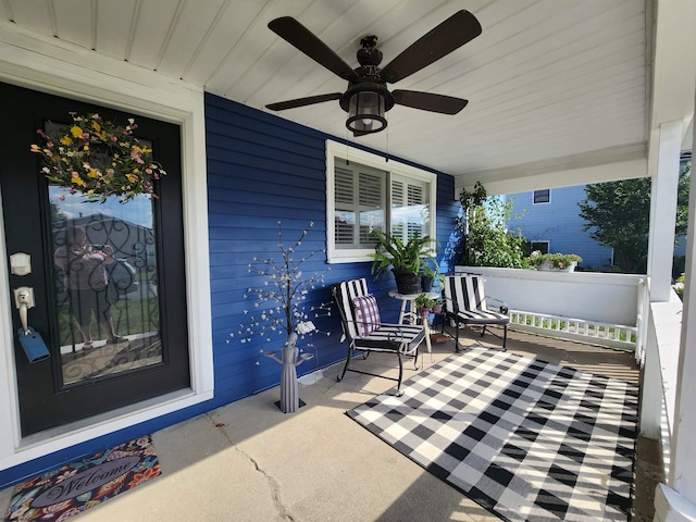 view of patio / terrace featuring a porch