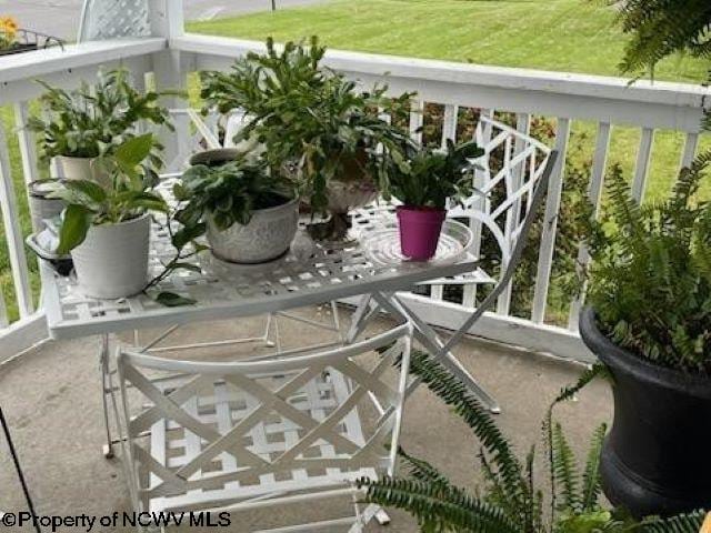 view of balcony