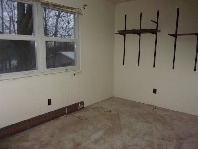 view of carpeted empty room