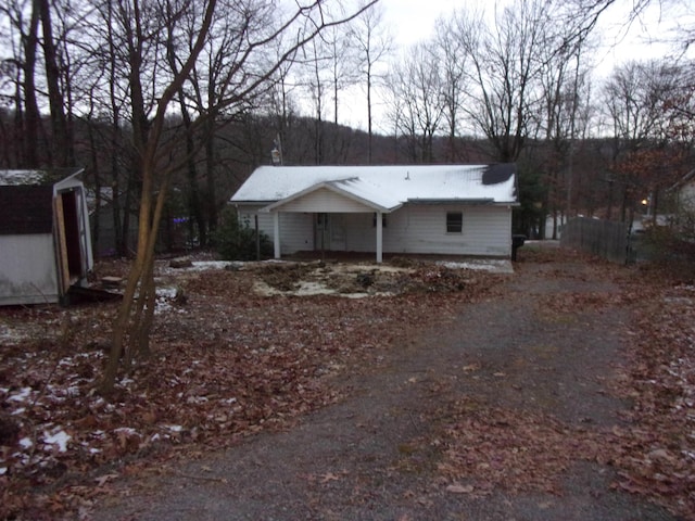 view of ranch-style house