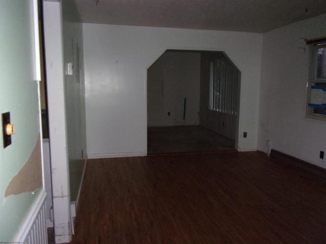 interior space with hardwood / wood-style floors