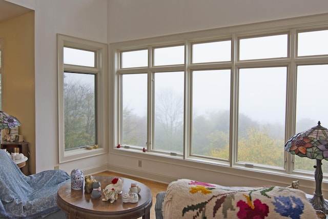 view of sunroom