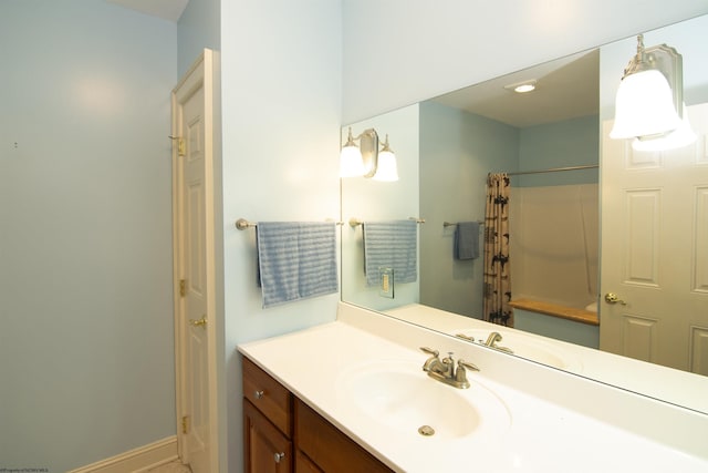 bathroom featuring vanity