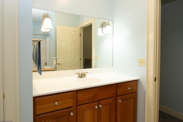 bathroom with vanity