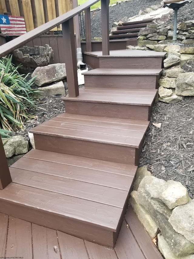 view of staircase