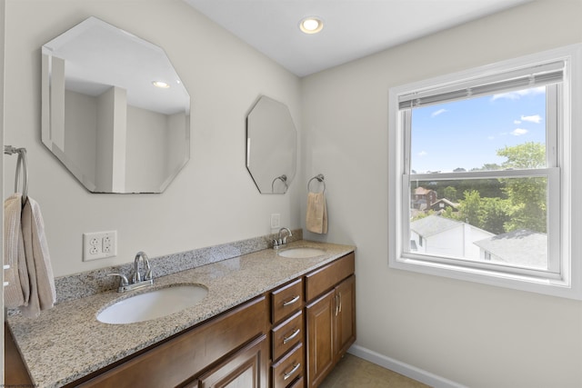 bathroom with vanity