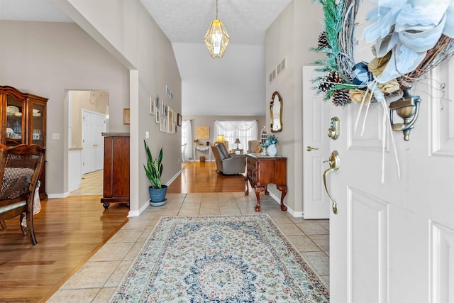 view of tiled entryway