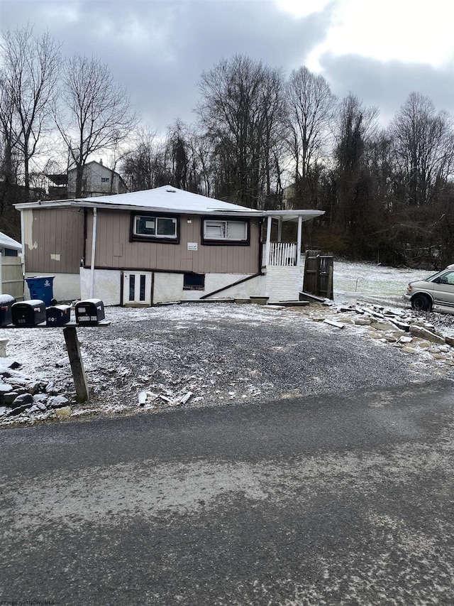 view of manufactured / mobile home