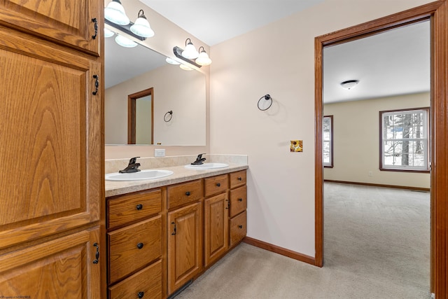 bathroom featuring vanity