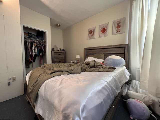 bedroom with a closet