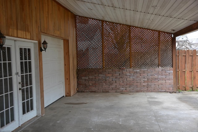 view of patio / terrace featuring french doors