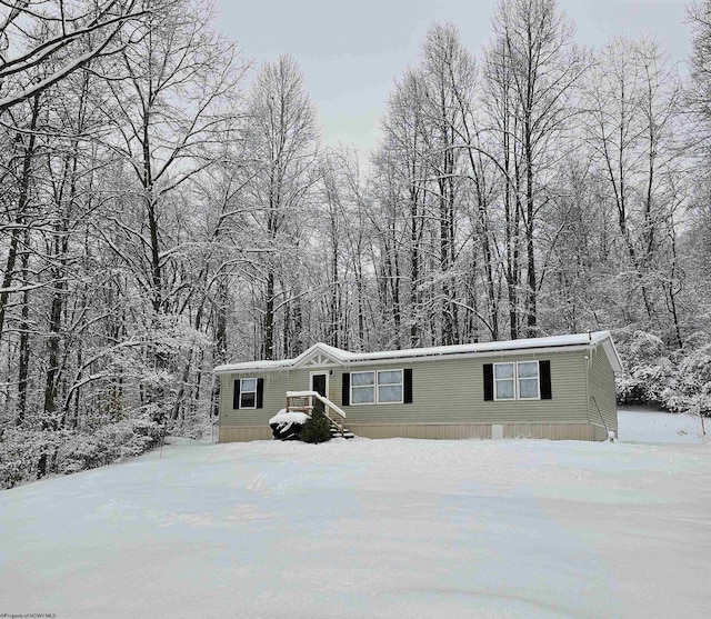 view of manufactured / mobile home